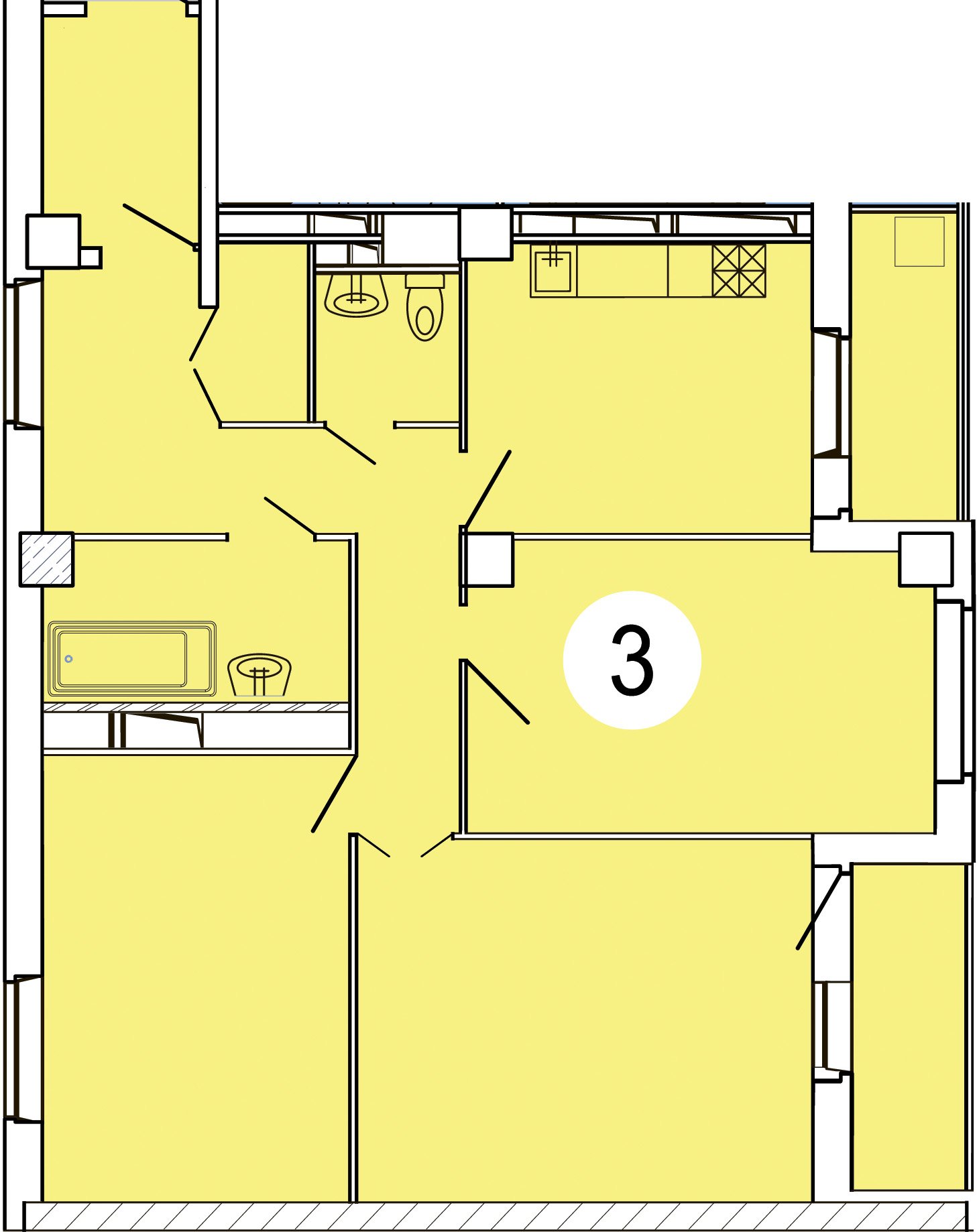 3-комнатн. 88.81 кв.м.